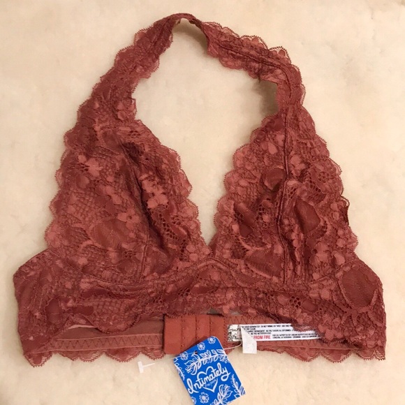 Free People Galloon Lace Halter Bra. XS, L - Picture 2 of 8